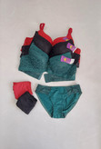 ست لباس زیر زنانه مدل گیپور فنردار در 6 رنگ خاص